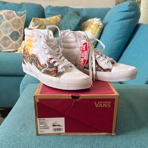 Vans Sk8-Hi Bolt “Big Reveal” True White Sneakers Men’s 10